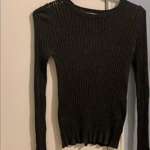 Long dark grey sweater